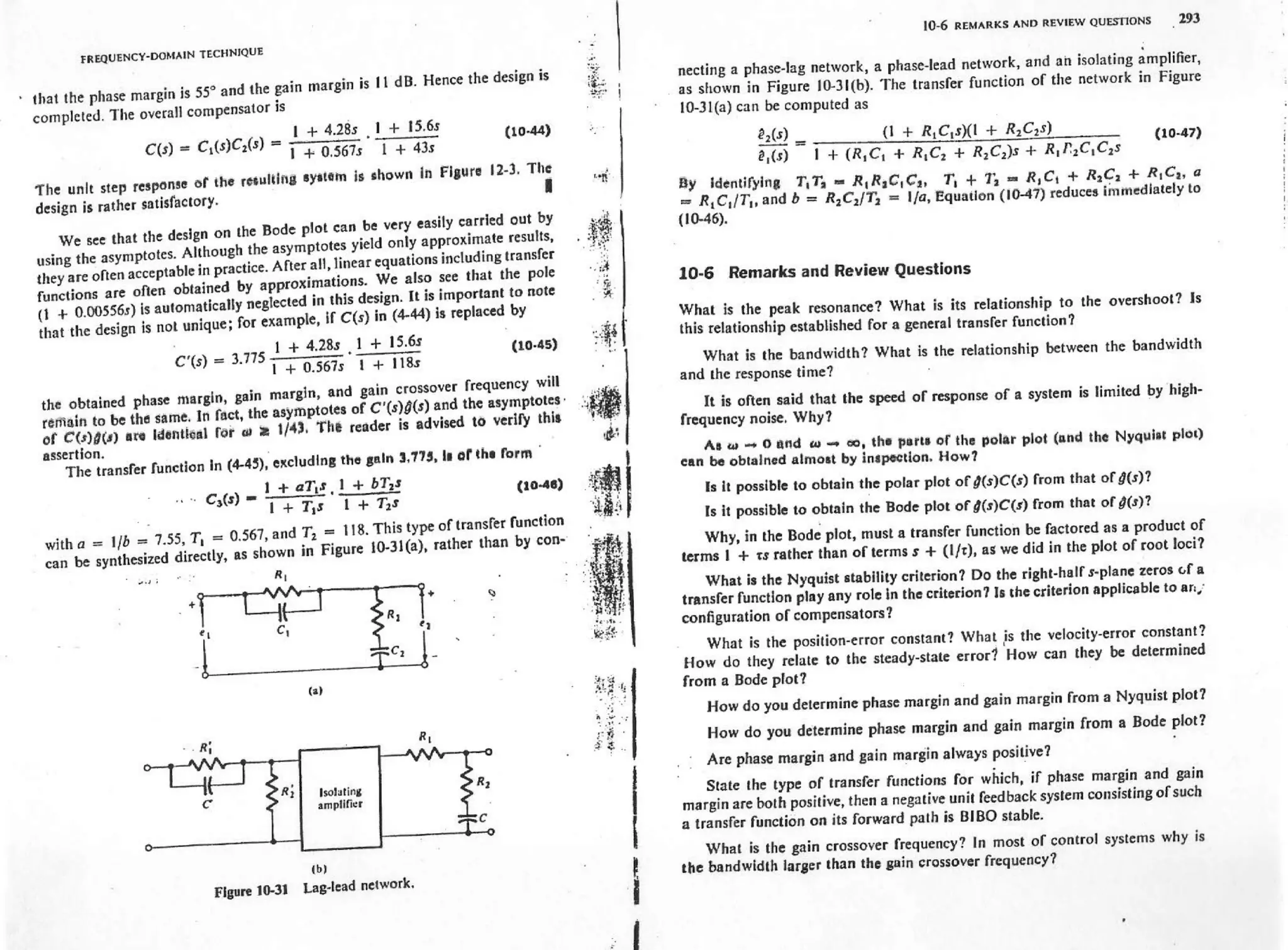 Analysis and synthesis of linear control systems   chen