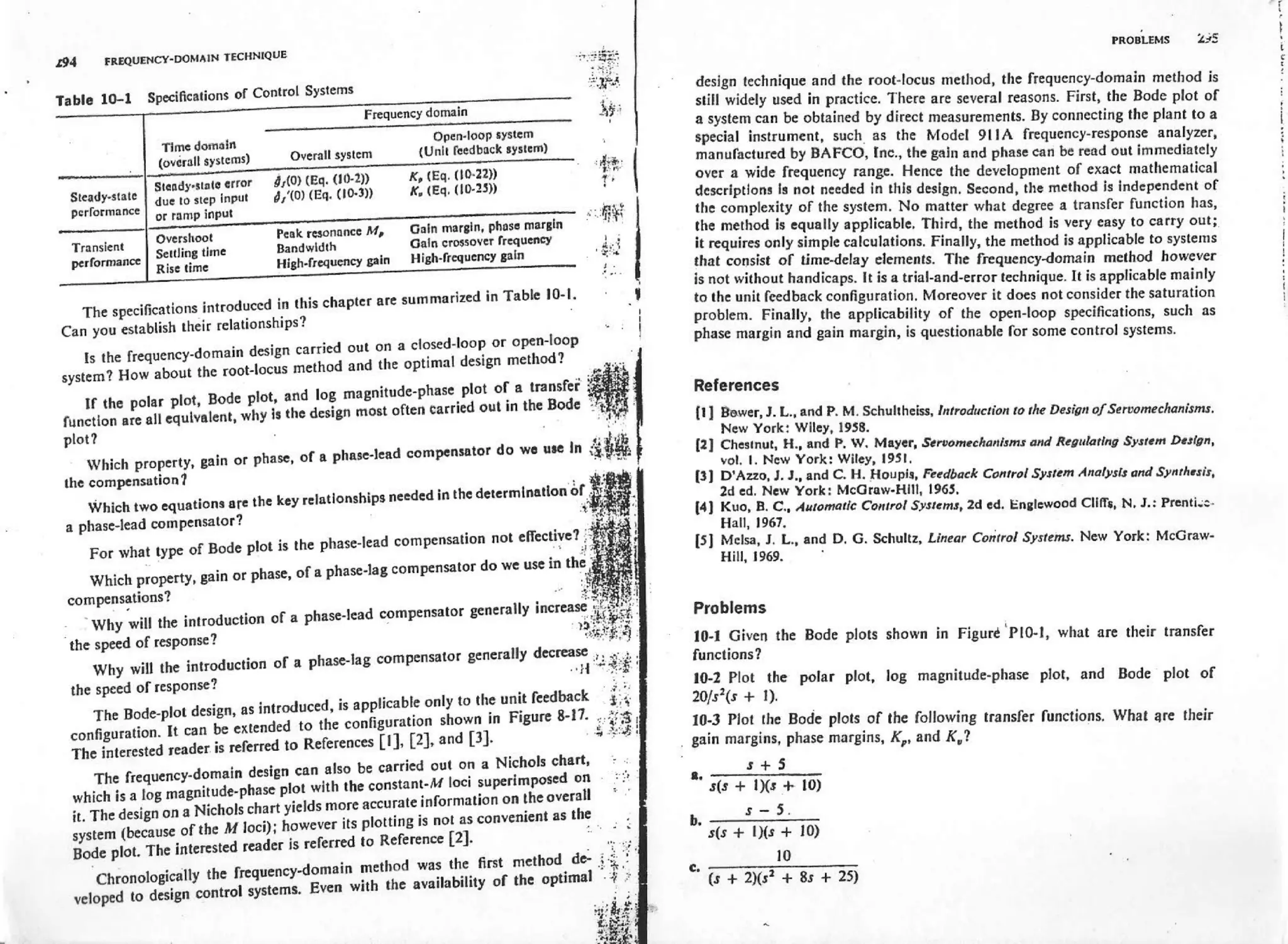 Analysis and synthesis of linear control systems   chen