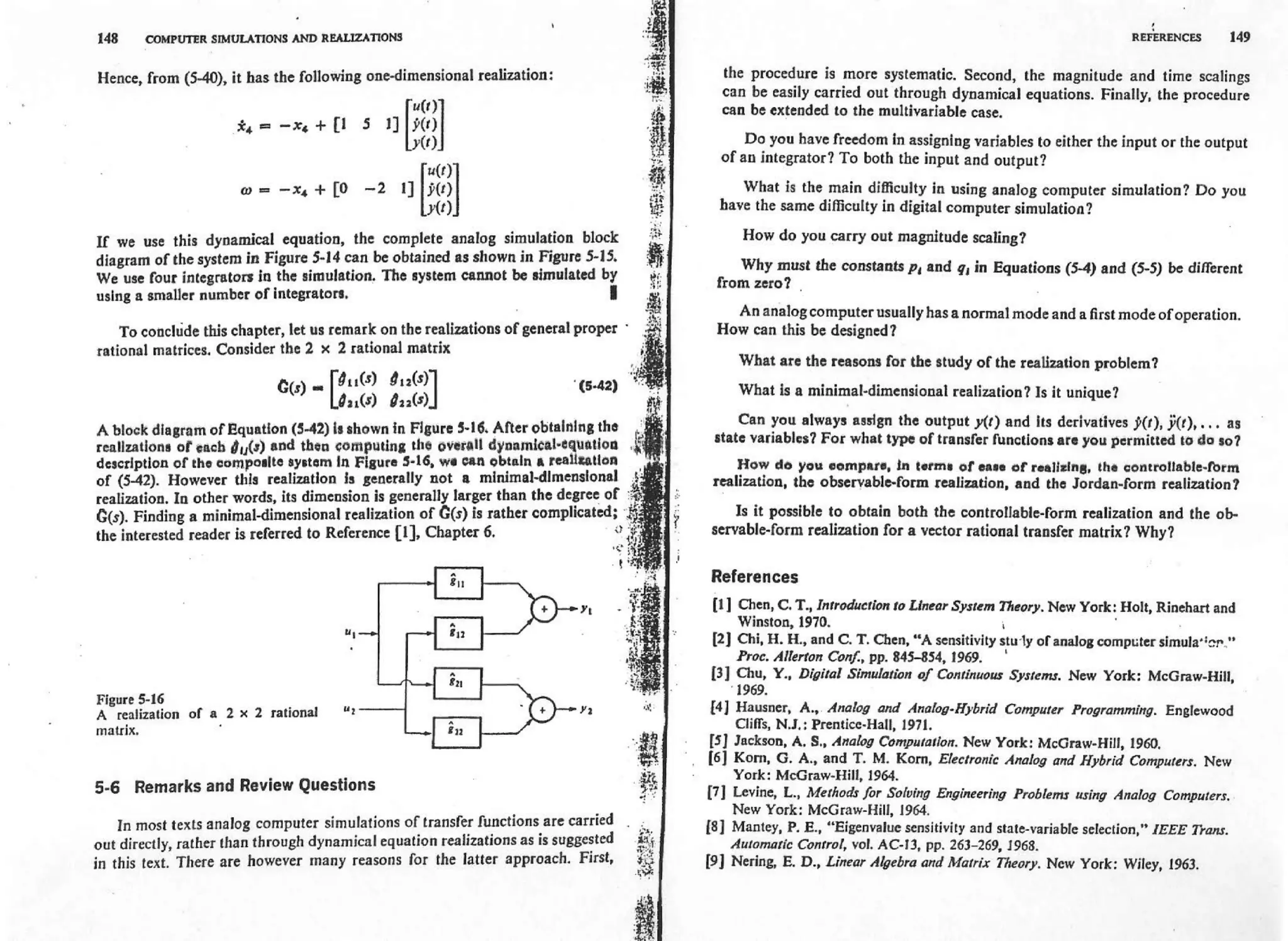 Analysis and synthesis of linear control systems   chen