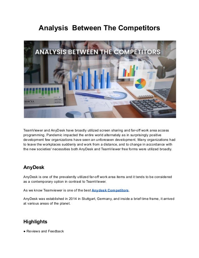 Analysis between the competitors PDF