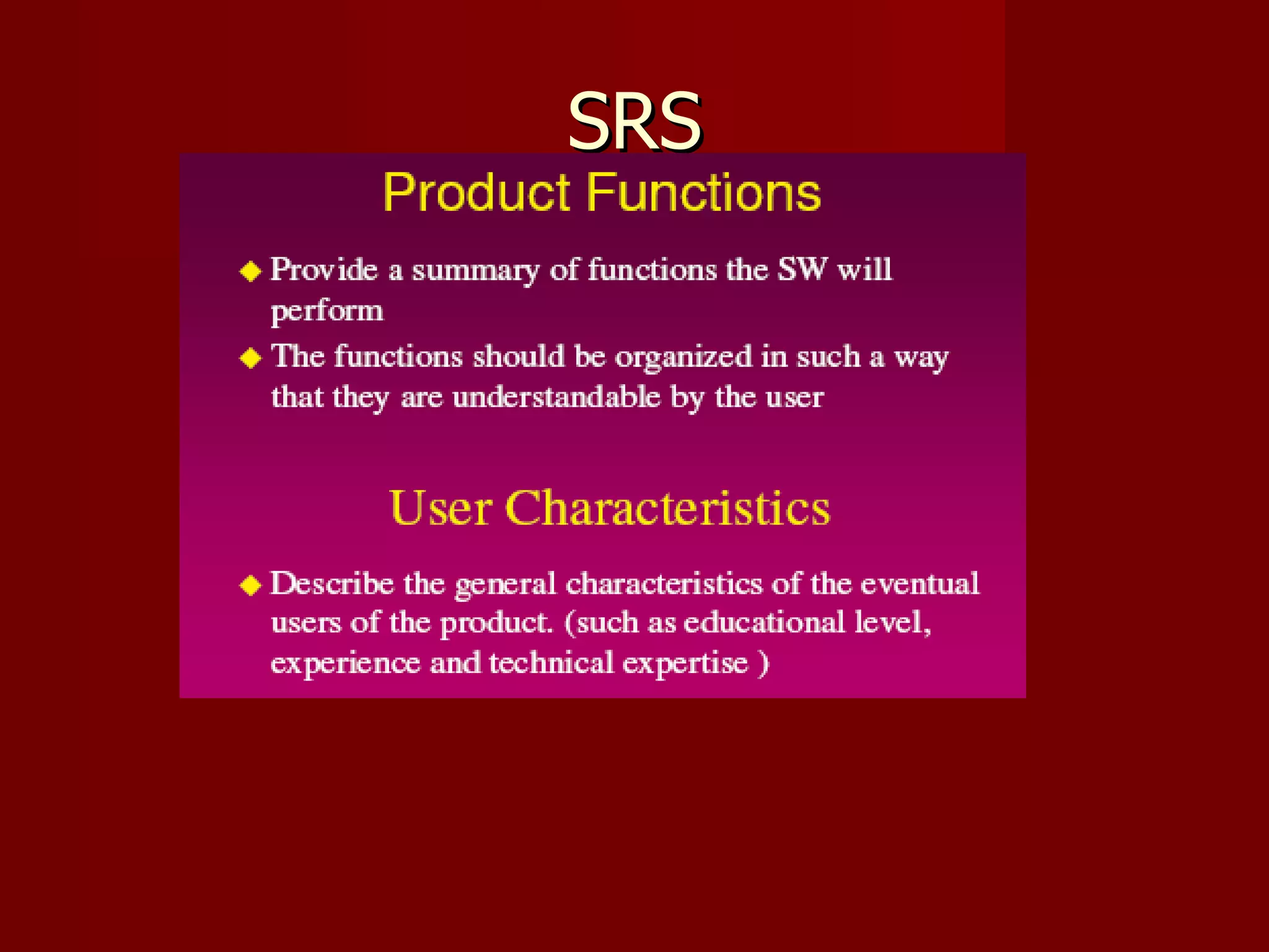 SRS
 