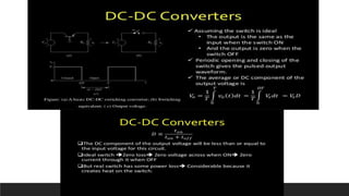 Analysis, design and modeling of dc dc converter | PPTX