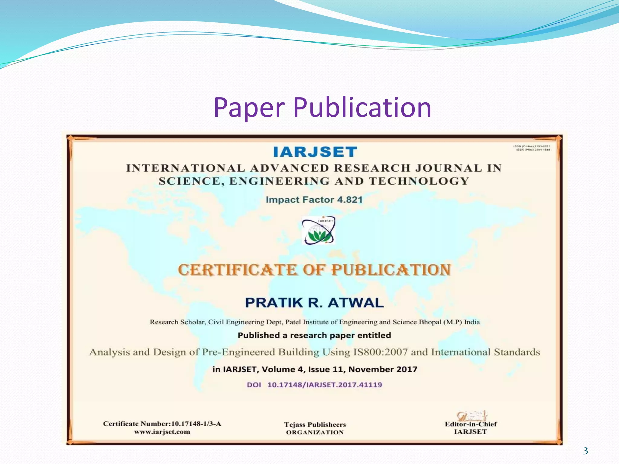 Paper Publication
3
 