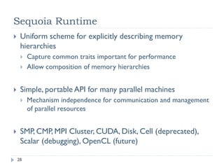Case Study: Access Pattern 2
                 Kernel from climate simulation code
                     Mostly fp64 (so, at least 2 transactions per mem access)
                 Profiler results:
                     gld_request:                           72,704
                     l1_global_load_hit:                   439,072
                     l1_global_load_miss:                  724,192
                 Analysis:
                     L1 hit rate: 37.7%
                     16 transactions per load instruction
                         Indicates bad access pattern (2 are expected due to 64-‐bit words)
                         Of the 16, 10 miss in L1 and contribute to mem bus traffic
                         So, we fetch 5x more bytes than needed by the app


                                                                                              28
© NVIDIA 2010
 