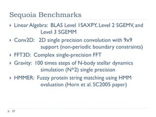 Serialization: Analysis with Modified Code
                 Modify kernel code to assess performance improvement
                 if serialization were removed
                   Helps decide whether optimizations are worth pursuing
                 Shared memory bank conflicts:
                   Change indexing to be either broadcasts or just threadIdx.x
                   Should also declare smem variables as volatile

                 Warp divergence:
                   change the condition to always take the same path
                   Time both paths to see what each costs
                                                                                 37
© NVIDIA 2010
 