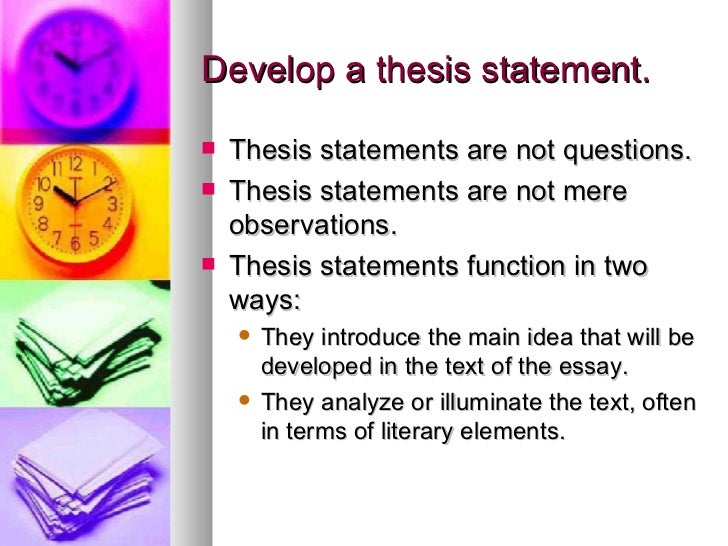 what is a thesis statement in an analytical essay