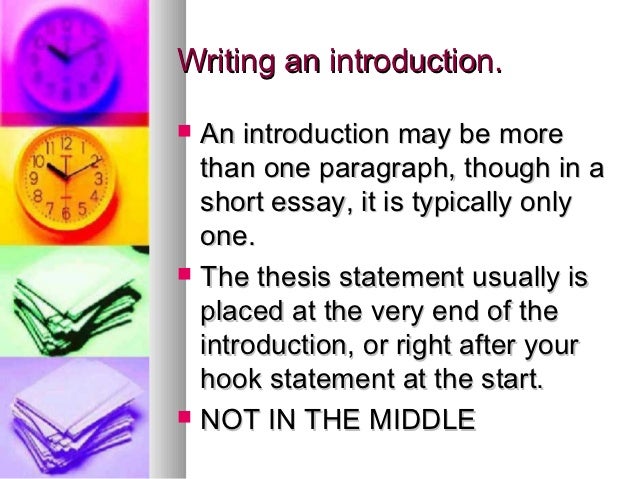 Essay introduction last sentence