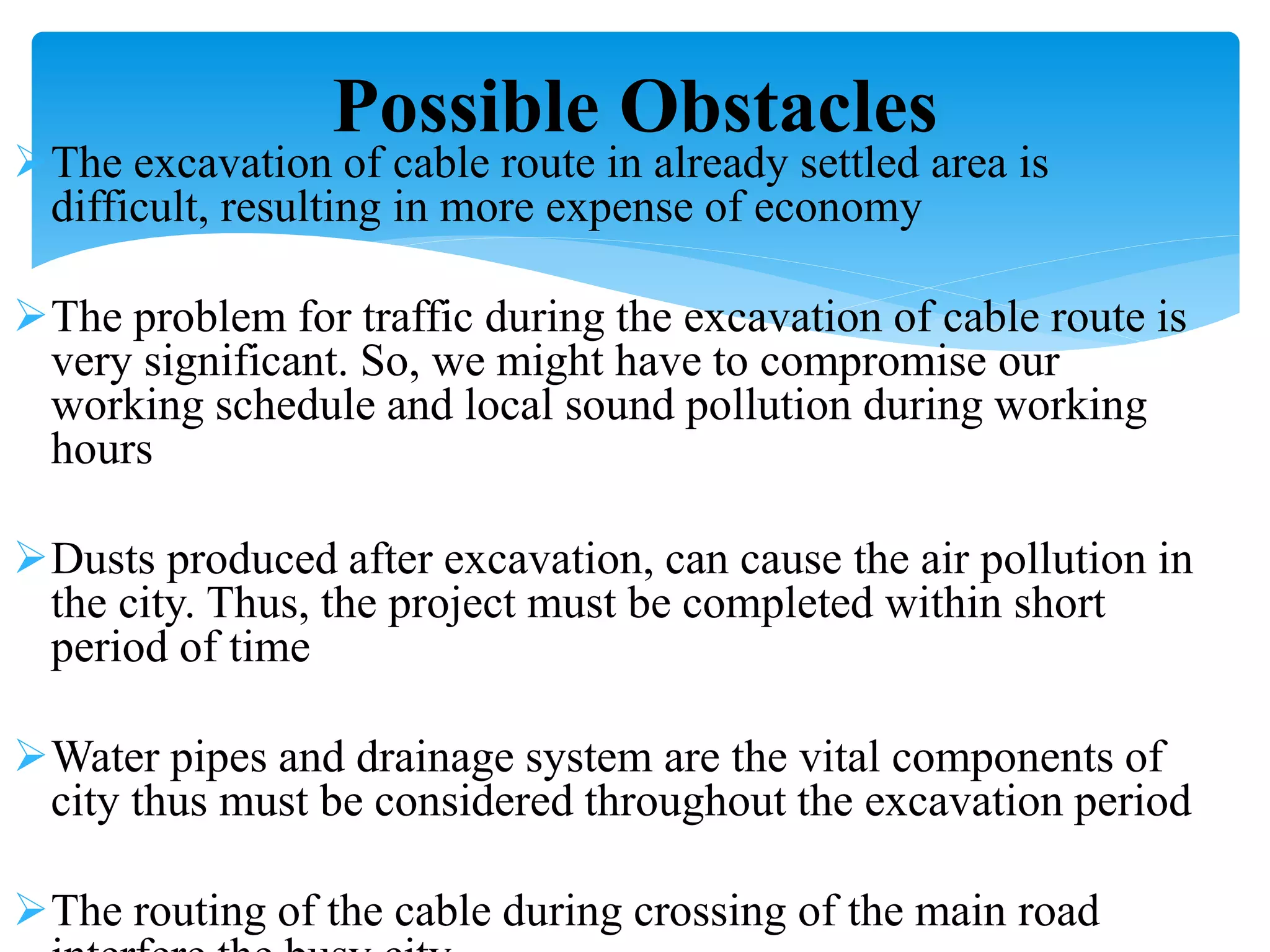 Analysis for underground cable system, lakeside pokhara | PPTX