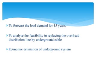 Analysis for underground cable system, lakeside pokhara | PPTX