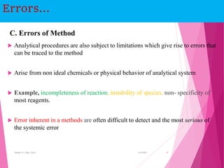 Pharmacuetical Analysis lecture notes | PPTX