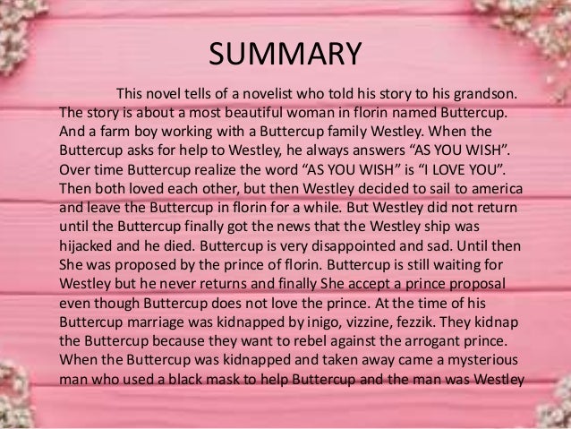 Princess bride book picture