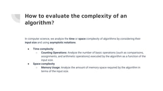 Analysis of algorithms | PPT