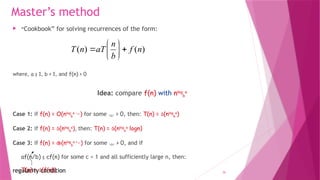 Analysis Binary Using Master Method Analysis of Algorithms (1).pptx, asymptotic | PPTX