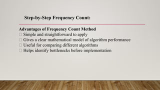 Comprehensive Guide to Frequency Count Method for Algorithm Analysis ...