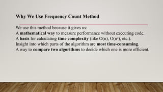 Comprehensive Guide to Frequency Count Method for Algorithm Analysis ...