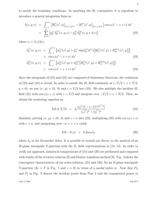Analysis of an E-plane waveguide T-junction with a quarter-wave ...