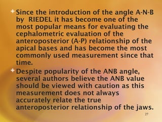 Comprehensive Analysis of Anteroposterior Dysplasia in Cephalometric ...