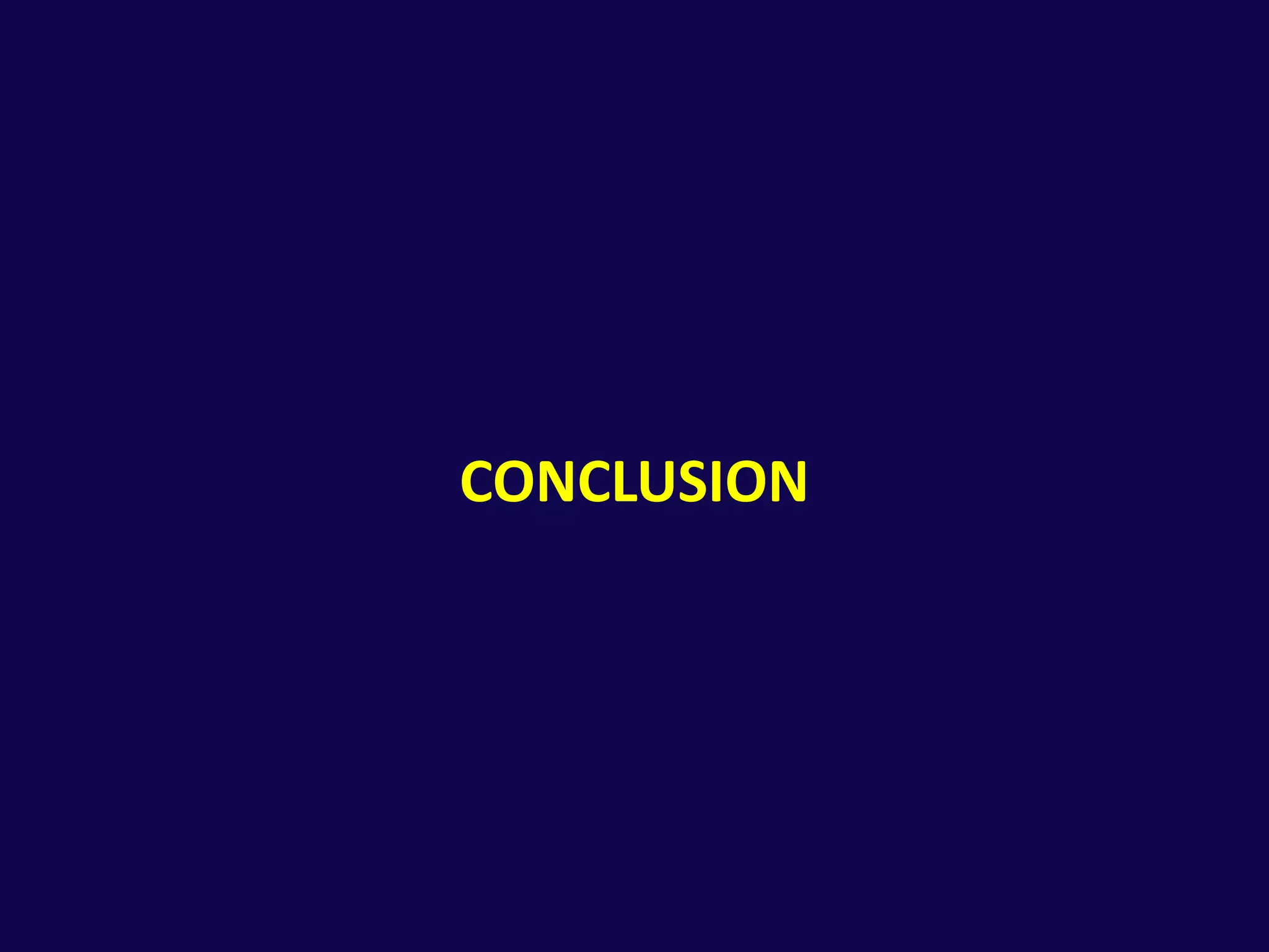 CONCLUSION