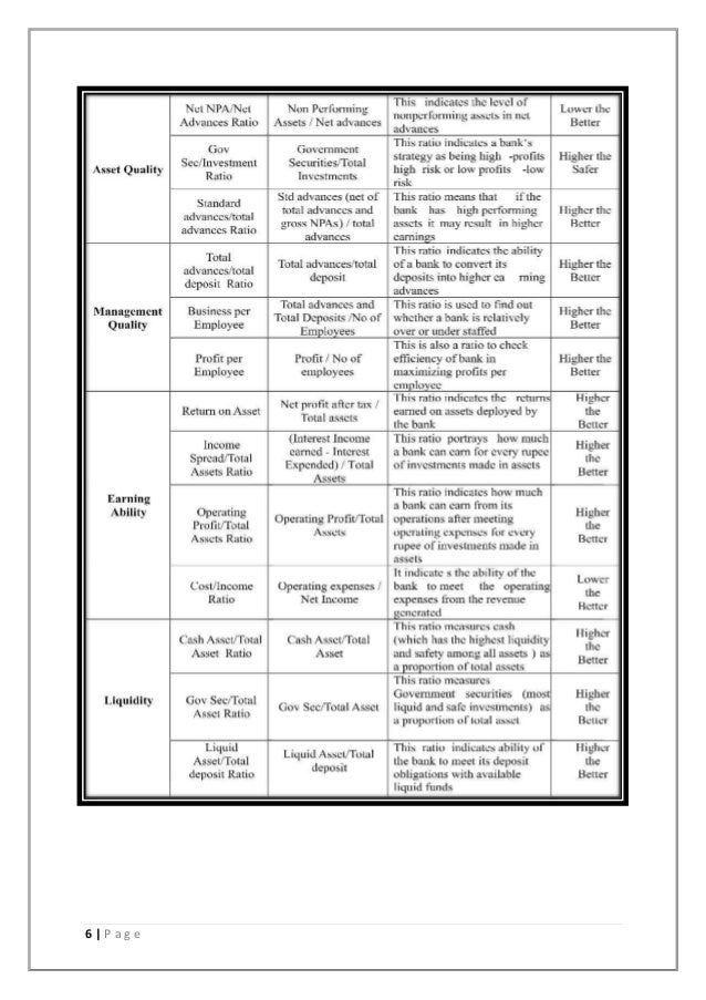 CAMEL Analysis of top 5 public sector banks (1232018)