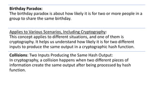 Analysis of birthday paradox bounds & Generalization.pptx