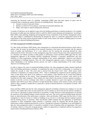 Analysis of building performance evaluation and value | PDF