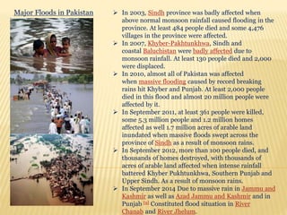 Analysis of climate change on floods in pakistan | PPTX