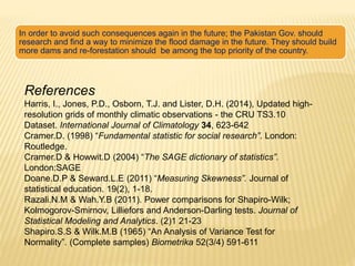 Analysis of climate change on floods in pakistan | PPTX