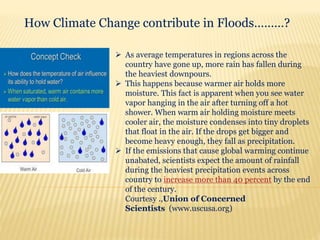 Analysis of climate change on floods in pakistan | PPTX