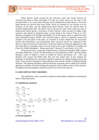 Analysis of composite laminated plates | PDF