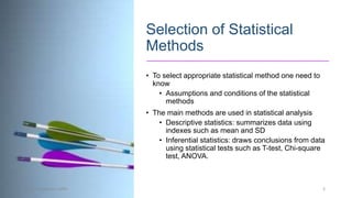 Analysis of data and findings | PPTX