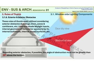 Analysis of Daylighting in Interior Spaces using the Daylight Factor ...