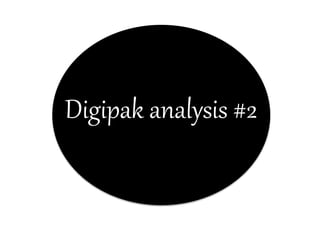 Digipak analysis #2 
 