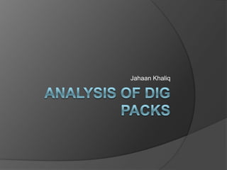 Analysis of Dig packs Jahaan Khaliq 