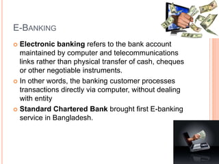 Analysis of e banking | PPTX