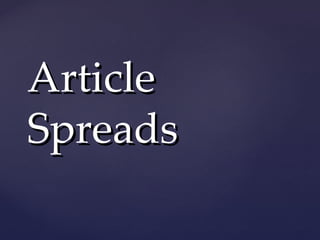 Article
Spreads
 