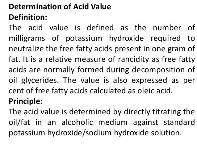What Determines The Acid Value Of Oil? – GOVREZ