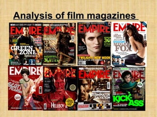 Analysis  of film magazines  