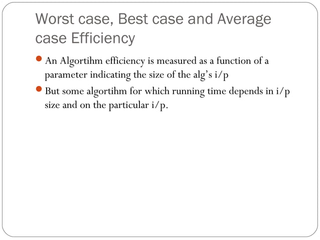 Fundamentals of the Analysis of Algorithm Efficiency | PPT