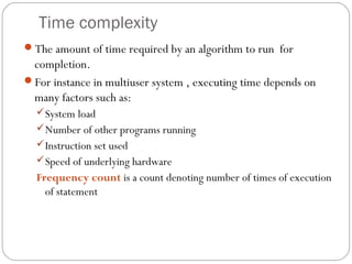 Fundamentals of the Analysis of Algorithm Efficiency | PPT