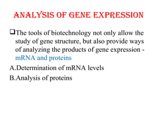 Analysis of gene expression | PPT