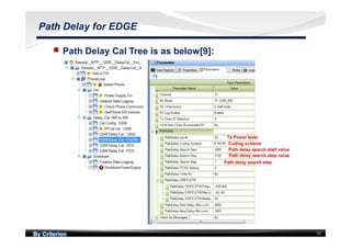 By Criterion 18
Path Delay for EDGE
nn Path Delay Cal Tree is as below[9]:
 