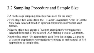 ANALYSIS OF LIVELIHOOD DIVERSIFICATION STRATEGIES AMONG WOMEN CROP ...