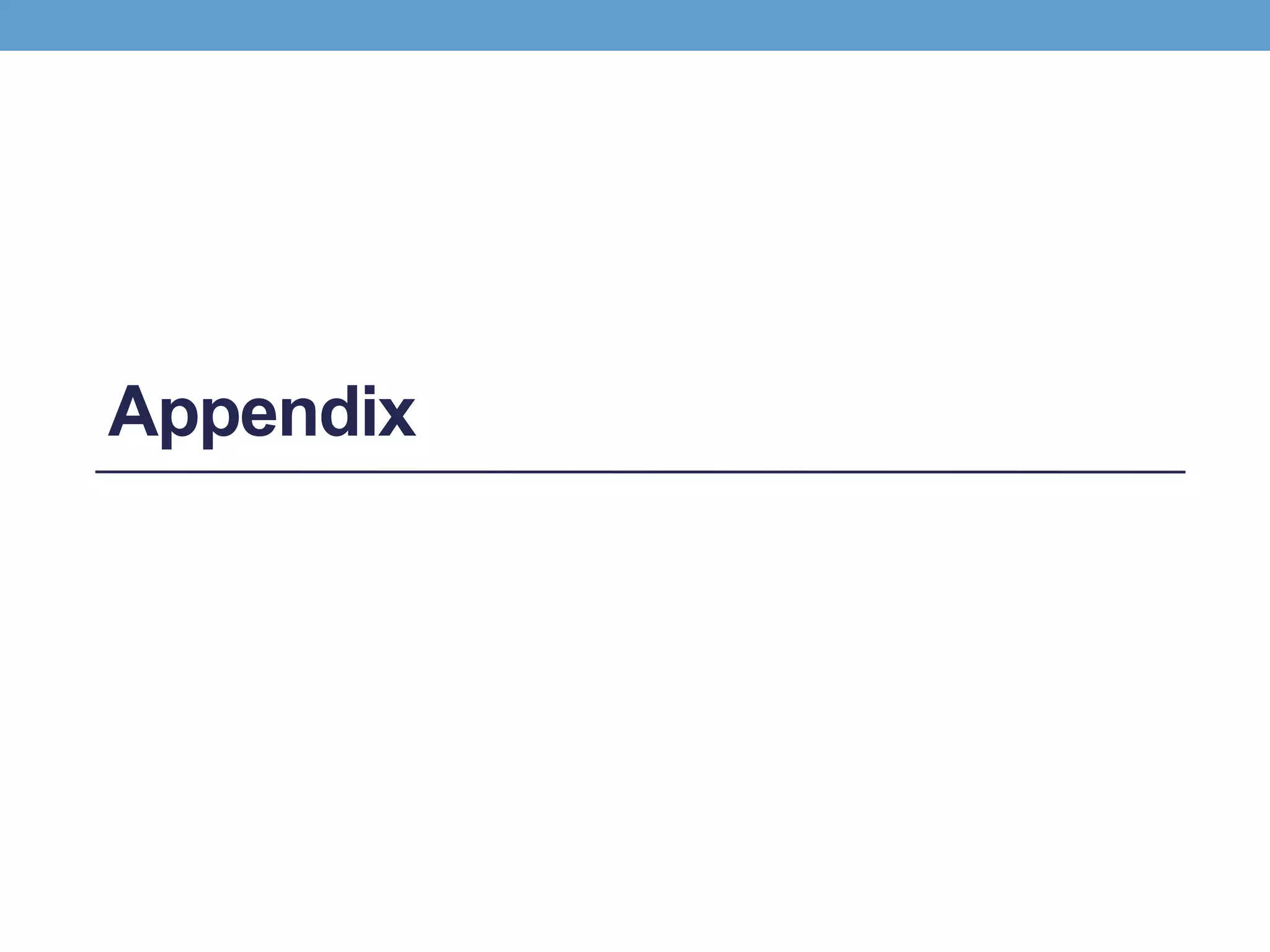 Appendix
 