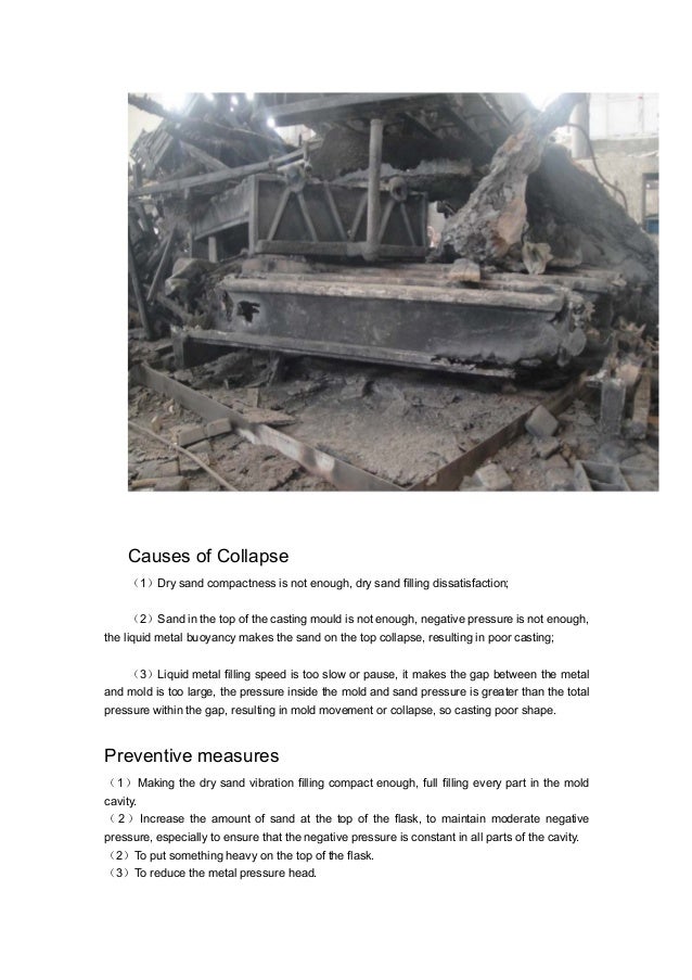 Analysis of lost foam casting defects