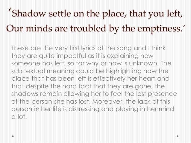 analysis of lyrics youth by daughter youth daughter lyrics