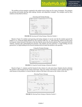 Gardiner Math Problem Solving Analysis Of Mathematical Problem Solving Skill Of Fifth Grade Students ...
