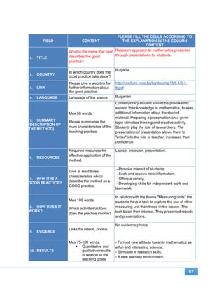 Analysis of math teaching methodology | PDF