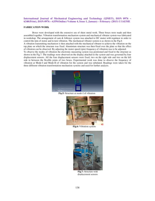 Analysis of mechanical structure under vibration using vibration | PDF