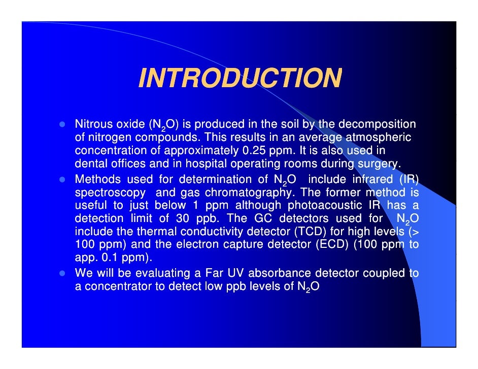 Analysis of ppb_levels_of__nitrous_oxide_by_gas_chromatography