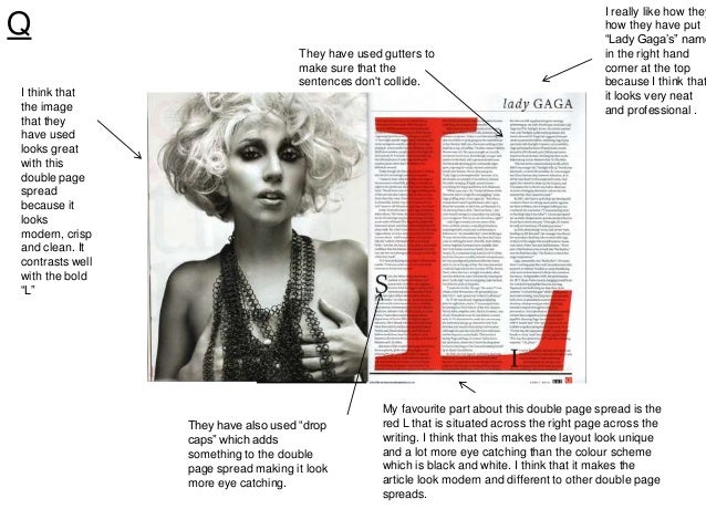 Analysis of professional double page spread (1)